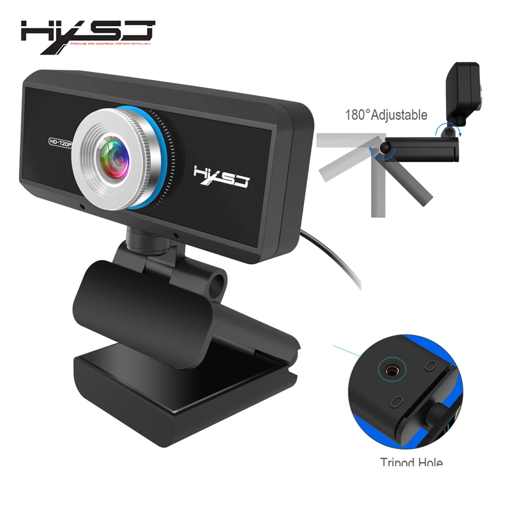USB-веб-камера HXSJ 720P HD 1 МП встроенный микрофон динамическое разрешение 1280*720 |