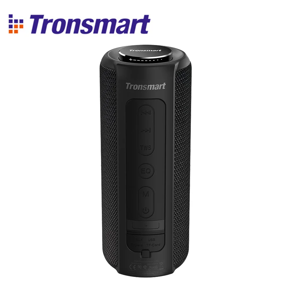 Tronsmart T6 Plus Bluetooth Speaker 40W Portable Speaker Deep Bass Soundbar with IPX6 Waterproof, Power Bank Function SoundPulse
