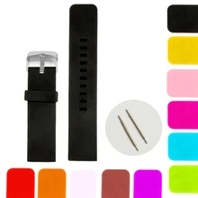 18 шт 22 мм разные цвета силиконовые желе резиновые Мужские Женские часы ремешок WB1081