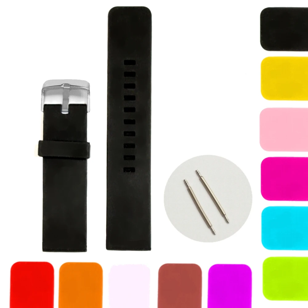 Buy Wholesale 18pcs 22mm Assorted Color Silicone Jelly Rubber Men Lady Watch