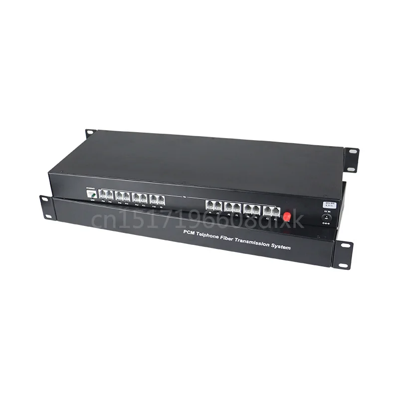 

16 channel PCM voice telephone fiber optic converter and 1 channel 100M Ethernet, FC fiber optic port, single mode, 20KM