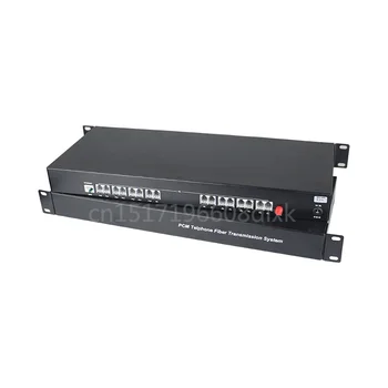 

16CH telephone to fiber optic converter PCM Voice over Fiber Optic Media Converter to fiber 1ch 100M Ethernet