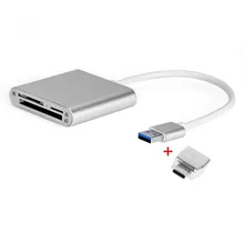 ANENG USB 3,0 OTG кардридер type C Высокоскоростной CF SD/TF кардридер флэш-накопитель для ПК ноутбук Android