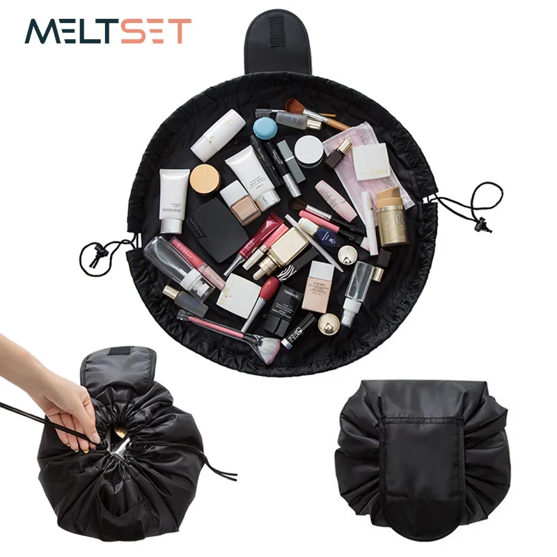 Portable Travel Pouch Drawstring Makeup Storage Bag Wardrobe Closet ...