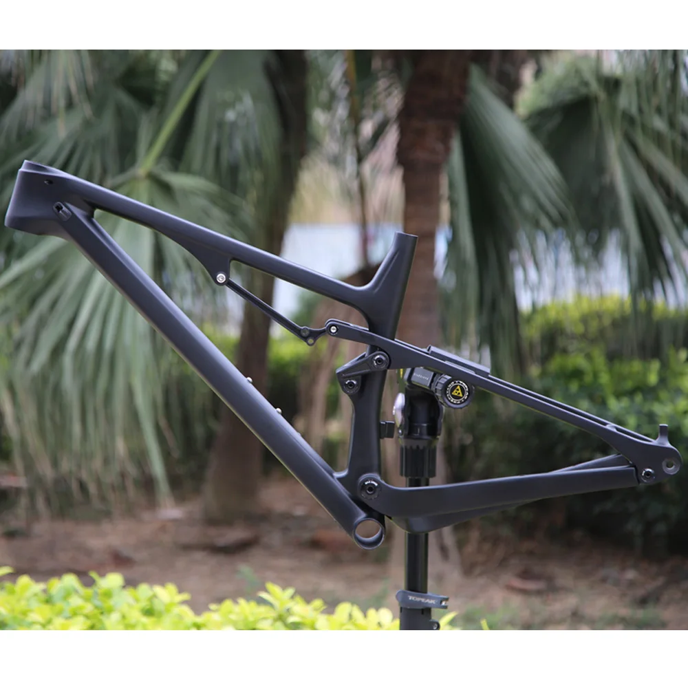 

FREE SHIPPING 2019 SGS tested Full Suspension T800 Carbon MTB frame XC Cross Country Mountain bike carbon frame with BB92