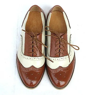 Новинка года; Модные Винтажные женские туфли-оксфорды на плоской подошве со шнуровкой; женская повседневная обувь на плоской подошве; размеры 34-43