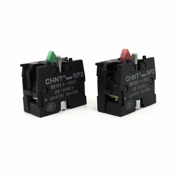 

1pcs CHINT Button Switch Contact Block Normal Open NP2-BE101 NO Normal Close NP2-102 NC