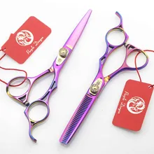 572#5.5 В. Бренд фиолетовый дракон высшего сорта парикмахерские Ножницы JP 440C Diamante Резка Ножницы филировочные ножницы Ножницы для волос