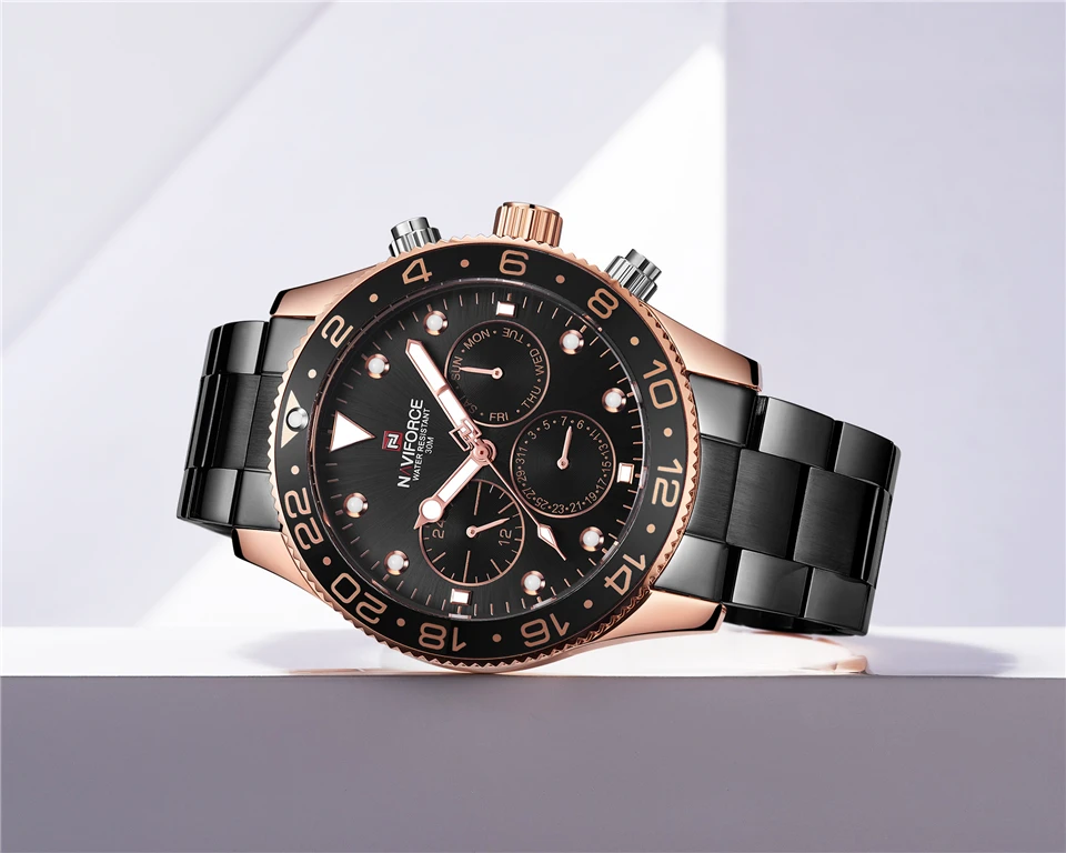 NAVIFORCE Топ Бренд роскошные серебряные часы для мужчин сталь Аналоговые кварцевые наручные часы для мужчин s водонепроницаемые спортивные часы Relogio Masculino