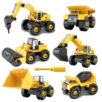 

Assembly Engineering Car Tractor Toy Truck Model Toy Vehicles Kids Toy
