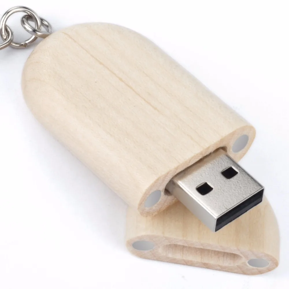 LEIZHAN брелок USB флеш накопитель Woonden 64 ГБ 32 16 8 4 usb карта памяти флешка подарок
