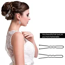 100 шт. черные заколки для волос, u-образная заколка для волос, заколка для волос, заколка для салона, сковородка "сделай сам", аксессуары для волос