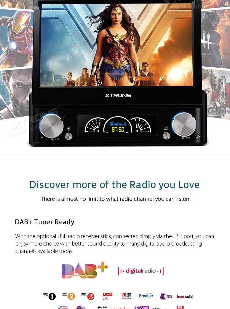 Flash Deal 7" Detachable Panel Design Android 7.1 OS One Din Car Multimedia 1 Din Car Radio Single Din Car DVD with Multiple EQ Adjustment 9