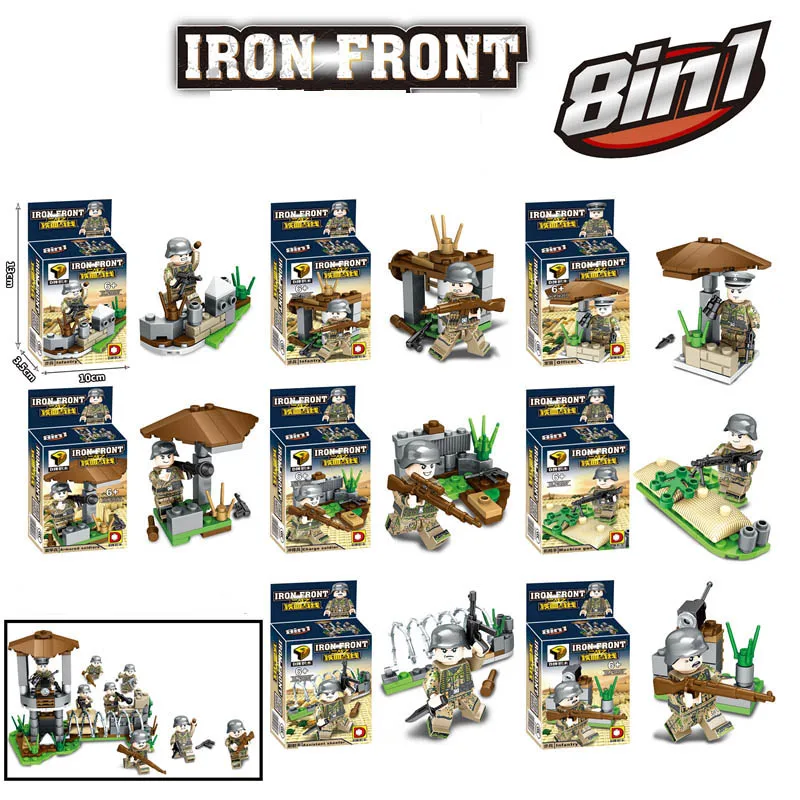 New Compatible LegoINGlys Military WW2 German Army Camouflage Figures Building Blocks Educational Toys For Children Boys Gifts New Compatible LegoINGlys Military WW2 German Army Camouflage Figures Building Blocks Educational Toys For Children Boys Gifts