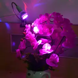 5 Вт Светодиодный Grow Light с 360 градусов гибкий держатель-зажим для использования внутри помещений или настольная лампа для растений AC85-265 V E27