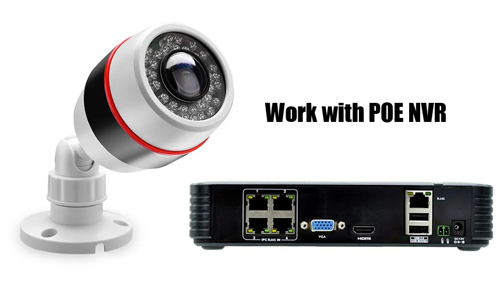 Золотая наружная камера безопасности 1080P PoE 720P ONVIF безопасности водонепроницаемая IP PoE камера CCTV 36 шт ИК светодиодный
