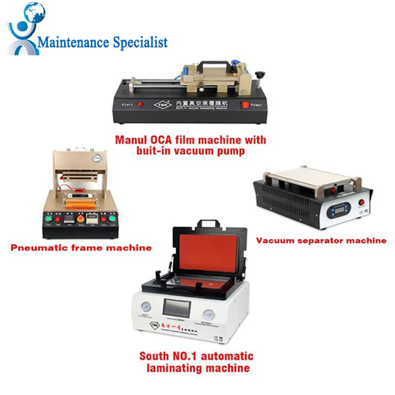 New TBK 808 Automatic Bubble Removing Laminating Machine pneumatic Frame machine screen separator machine OCA Film
