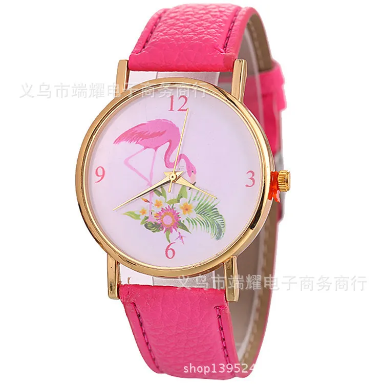 

2020 Flamingo Design Bracelet On The New Fast-selling Joom Explosive Women's Watch Lazada Amazon Hot List