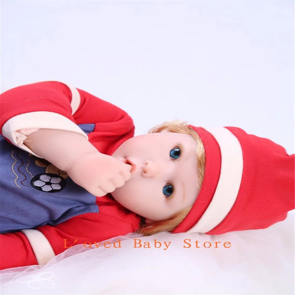 SanyDoll см 20 дюймов 50 см Силиконовые Детские куклы reborn Детские игрушки Модный комплект голубые глаза для маленьких мальчиков и девочек