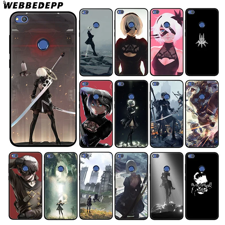 

WEBBEDEPP Nier Automata Game Soft Silicone Case for Huawei Honor Mate 20 10 8X 8C 8 6A 7A 7X 7C Lite Pro TPU