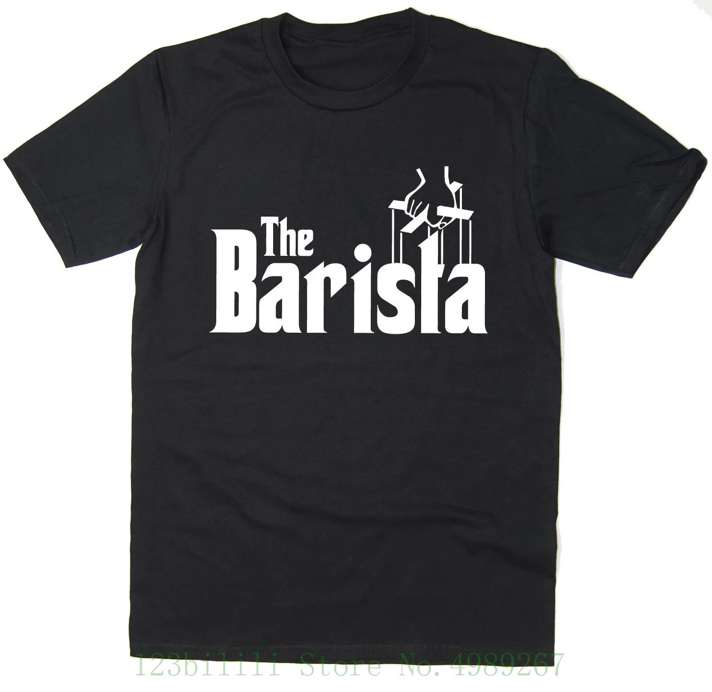 

The Barista - Funny Coffee T Shirt - Godfather Spoof - Many Colours Printed Round Men Tshirt Cheap Price