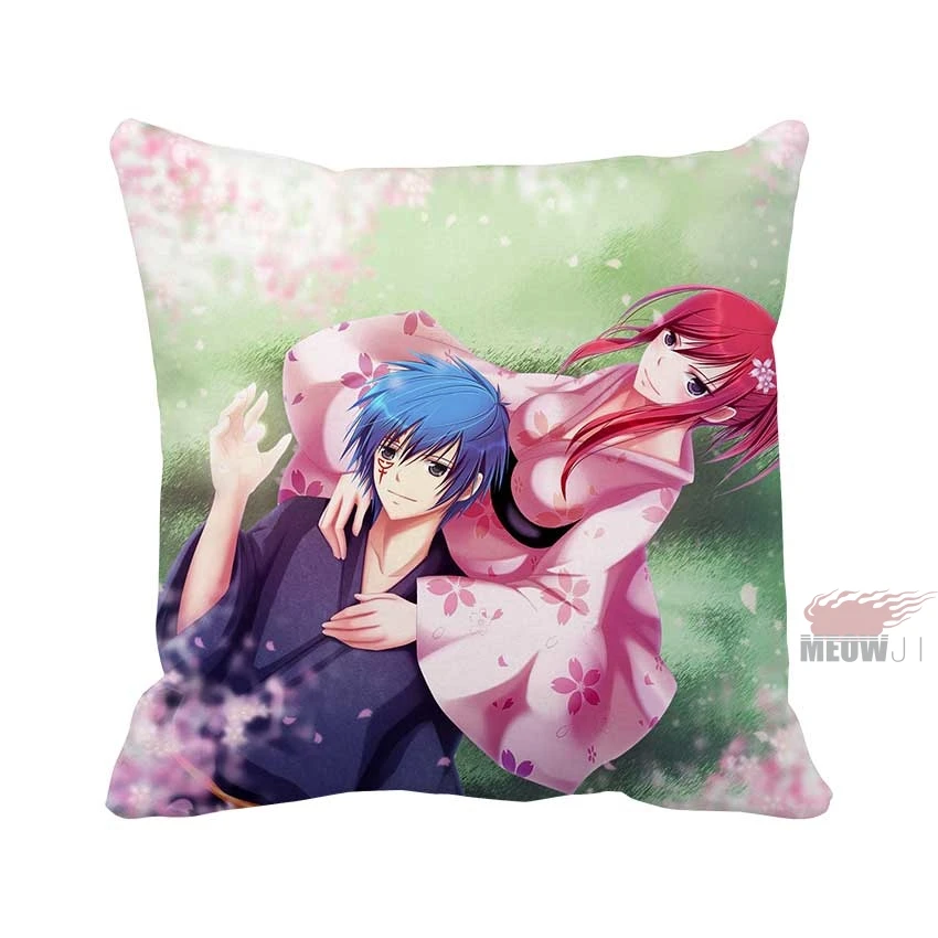 Fairy Tail Soft Anime Square Multi Size Throw Pillow Case Free Shipping