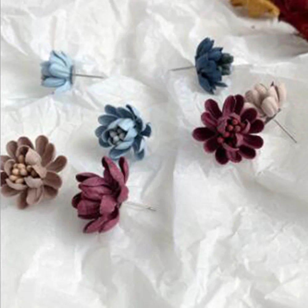 

Ear Piercing Jewelry Romantic Flower Stud Earrings For Women Wedding Earring Korean Female Floral Earings