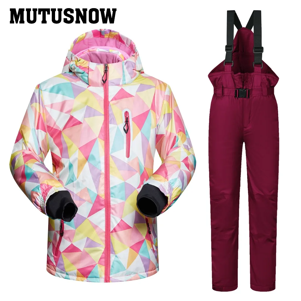 

Kids Ski Suit Children Brands Windproof Waterproof Warm Girls And Boy Snow Set Pants Winter Skiing And Snowboarding Jacket Child