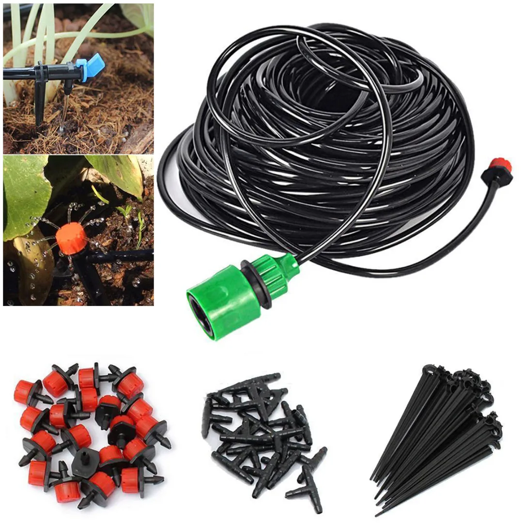 

25m/15m/5m New DIY Drip Irrigation System Automatic Self Watering Garden Hose Micro Drip Garden Watering Kits accessories