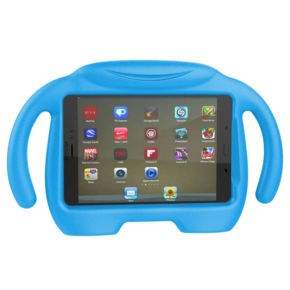 Дети противоударный чехол для Samsung Galaxy Tab A 8,0 T350 T355 Детские Безопасный EVA пены защитный чехол для планшета подставкой держателя карты