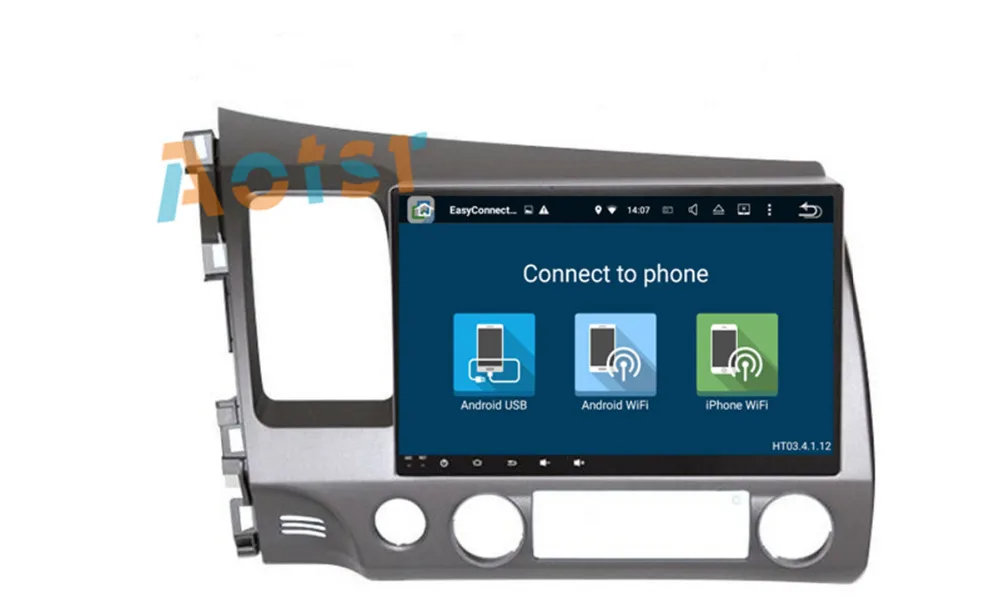 Excellent 10.1"The Newest Octa Core Android 8.0 Car No DVD Player Radio GPS Navigation Unit For Honda Civic Sedan 2007 2008 2009 2010 2011 4