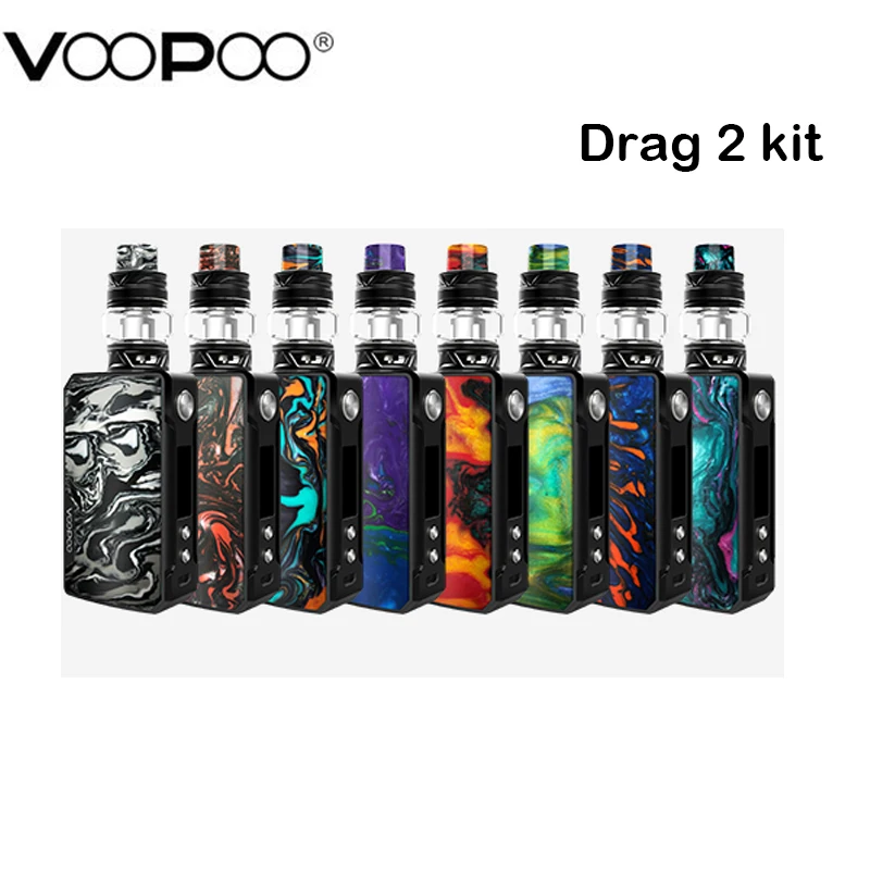 Special Product  Original Voopoo Drag 2 Kit Drag 2 TC Box Mod 117W With Uforce T2 SubOhm Tank U2/U3 Coil E Cigarette