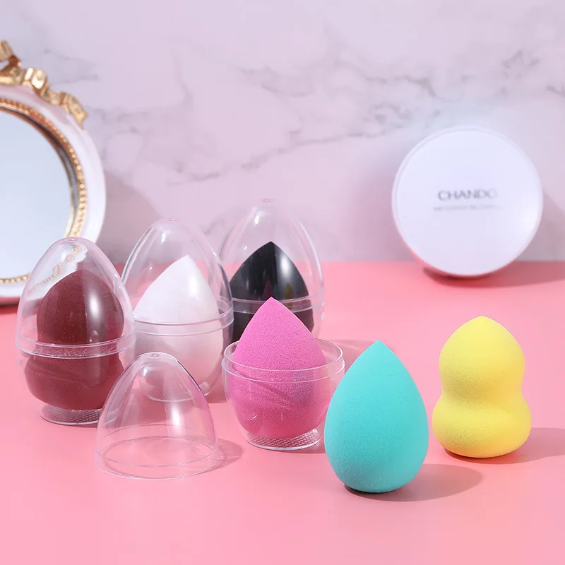 Гидрофильная нелатексная косметическая пудра смыватель прозрачная Пылезащитная оболочка губка красота макияж набор яиц для массажа
