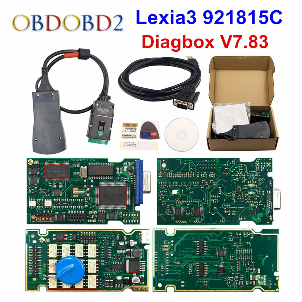 Cena Złoty Lexia 3 pełny chip Lexia3 Diagbox V7.83 PP2000 V48 V25 Lexia 3 Firmware 921815C dla Peugeot Citroen automatyczne narzędzie diagnostyczne