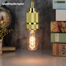 T38 лампа со спиралью лампы Эдисона винт E27 лампа накаливания 220 В 40 Вт Праздничные огни 40 Вт лампа Декор свет Янтарный декоративный свет