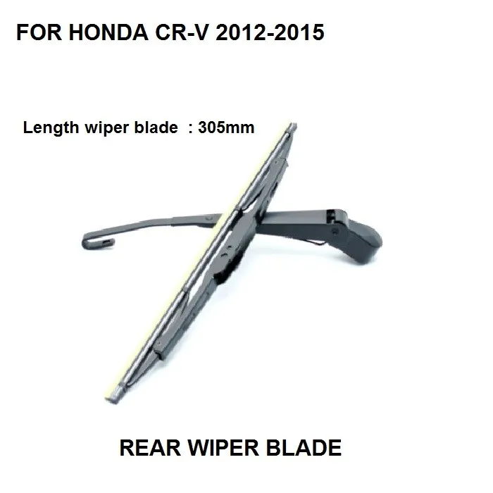 BOXI Rear Windshield Back Wiper Arm Blade Set fit for Honda CR-V 2012 2013 2014 2015 2016/ for Toyota Highlander 2008-2013 Prius V 2012 2013 2014 2015/ RAV4 2006-2012 76720-T0A-003 76720T0A003 