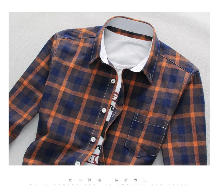 5XL плед рубашки для мужчин клетчатая рубашка бренд 2019 Новая мода кнопка подпушка с длинным рукавом Повседневные рубашки плюс размеры