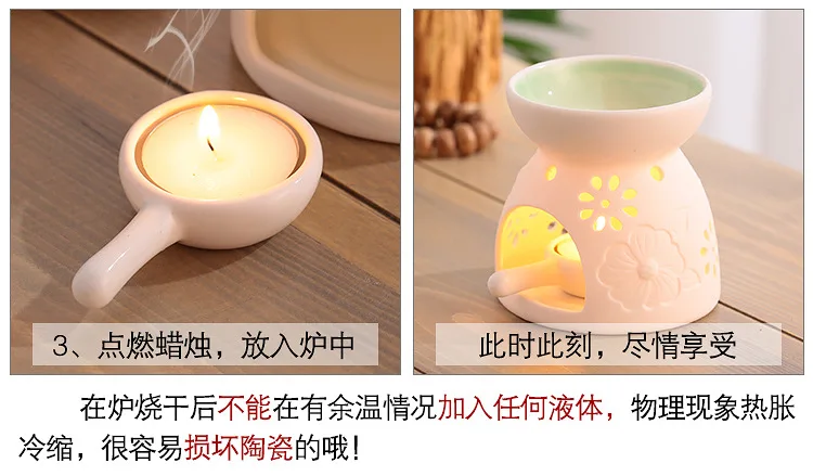 Керамические лампы для эфирных масел, простые ароматические свечи, ароматические горелки