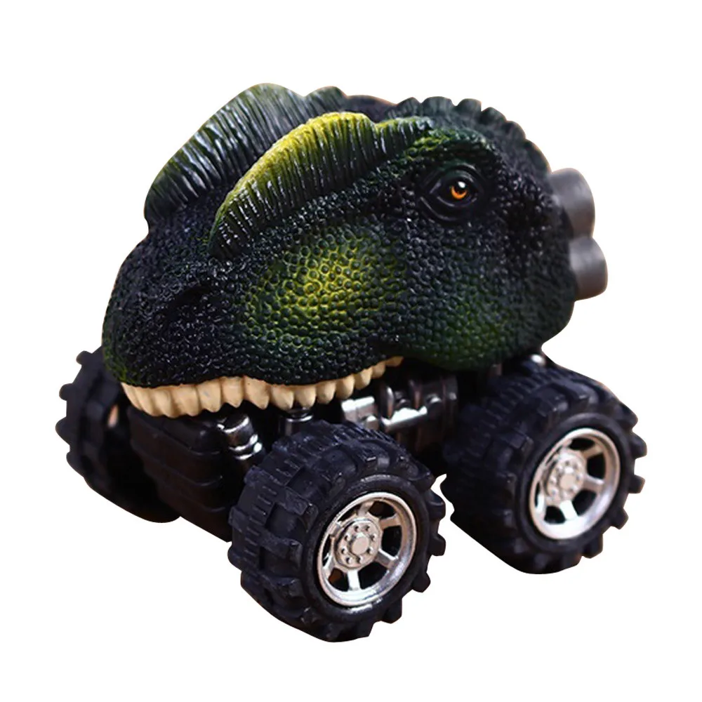 Игрушечный динозавр, модель автомобиля, маленькая игрушечная машинка, задняя часть автомобиля, подарок на день детей, автомобильные