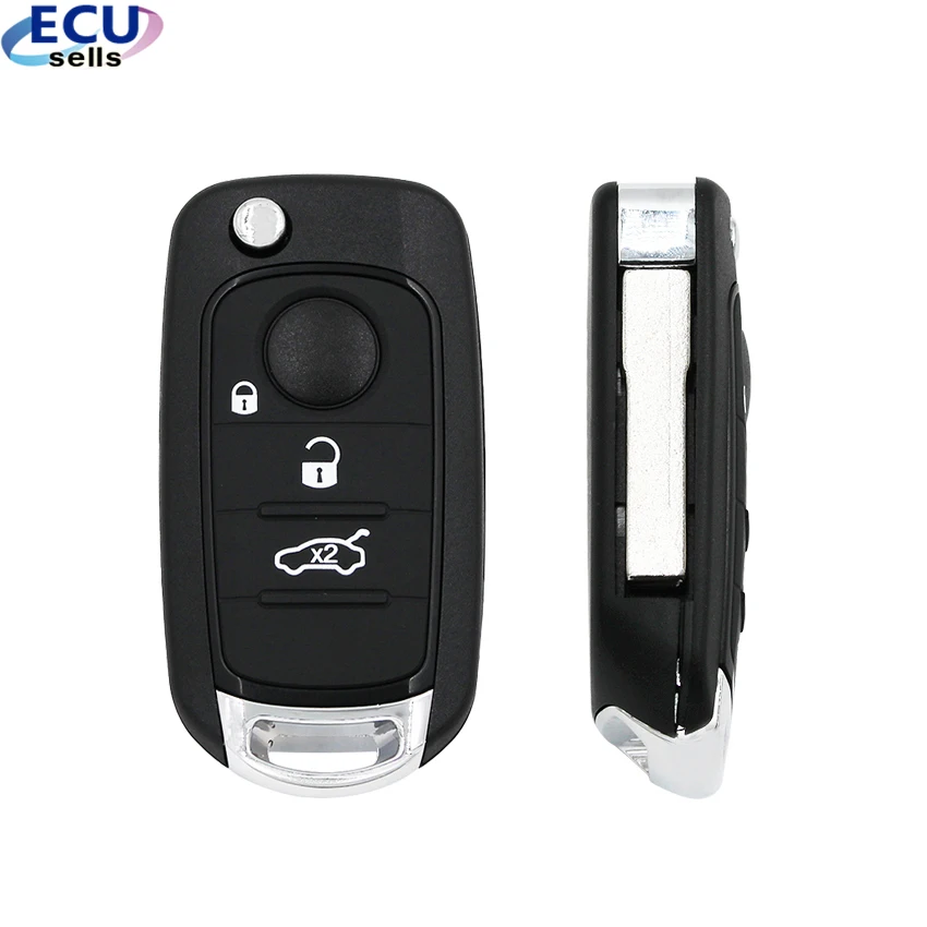 

3 button Folding Flip Remote Key shell for Fiat new model keys