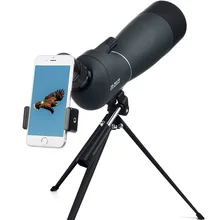 Птица монокулярный прибор наблюдения телескоп одноствольный зум 25-75x70 высокой четкости низкий светильник ночного видения Открытый очки с зажимом