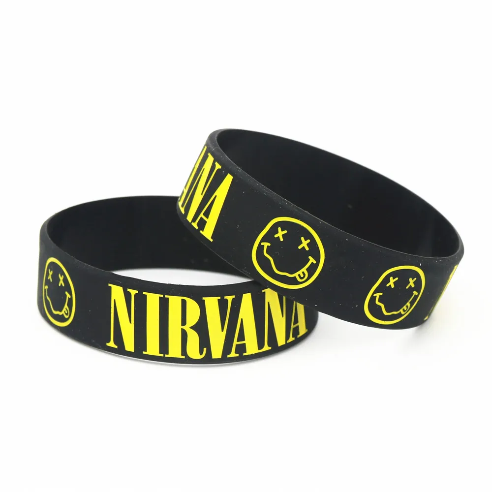Силиконовые браслеты LUKENI NIRVANA 1 шт. черные широкие силиконовые и для любителей