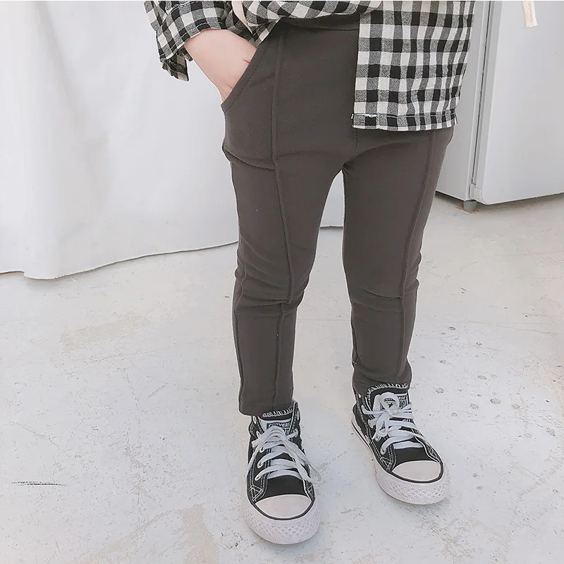

2018 Autumn New Arrival cotton Pure color Cotton all-match fashion Knitted Bottom leggings pants for cute sweet baby girls