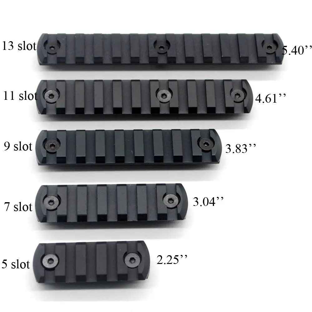 TriRock الألومنيوم الأسود بأكسيد 5,7 ، 9,11 ، 13 فتحات Picatinny/ويفر السكك الحديدية ل مفتاح وزارة الدفاع Handguards نظام شحن مجاني