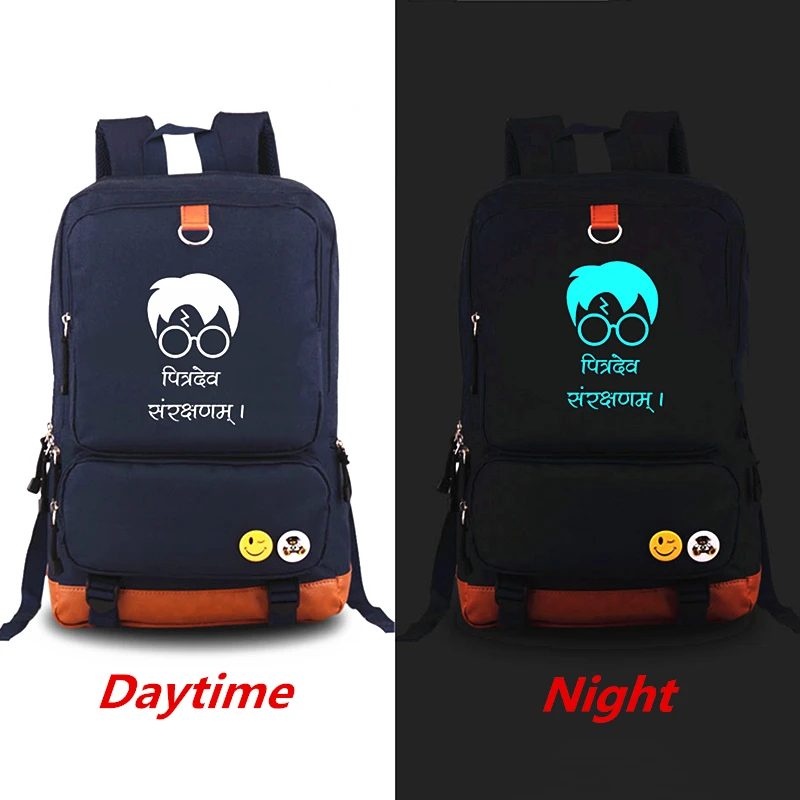 

Fashion Harry Potter Luminous Backpack Students School Bags Book Bag Shoulder Bag Backpacks mochila Travel Bag for teenagers