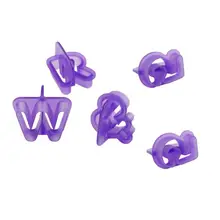 С днем рождения и номером силиконовая форма для помадки плесень набор для выпечки с шоколадом форма для украшения тортов DIY инструмент фиолетовый