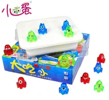 Candice guo Plastic toy Big Eat Small colorful Monster fold chess Logic play Game children birthday christmas gift 1set