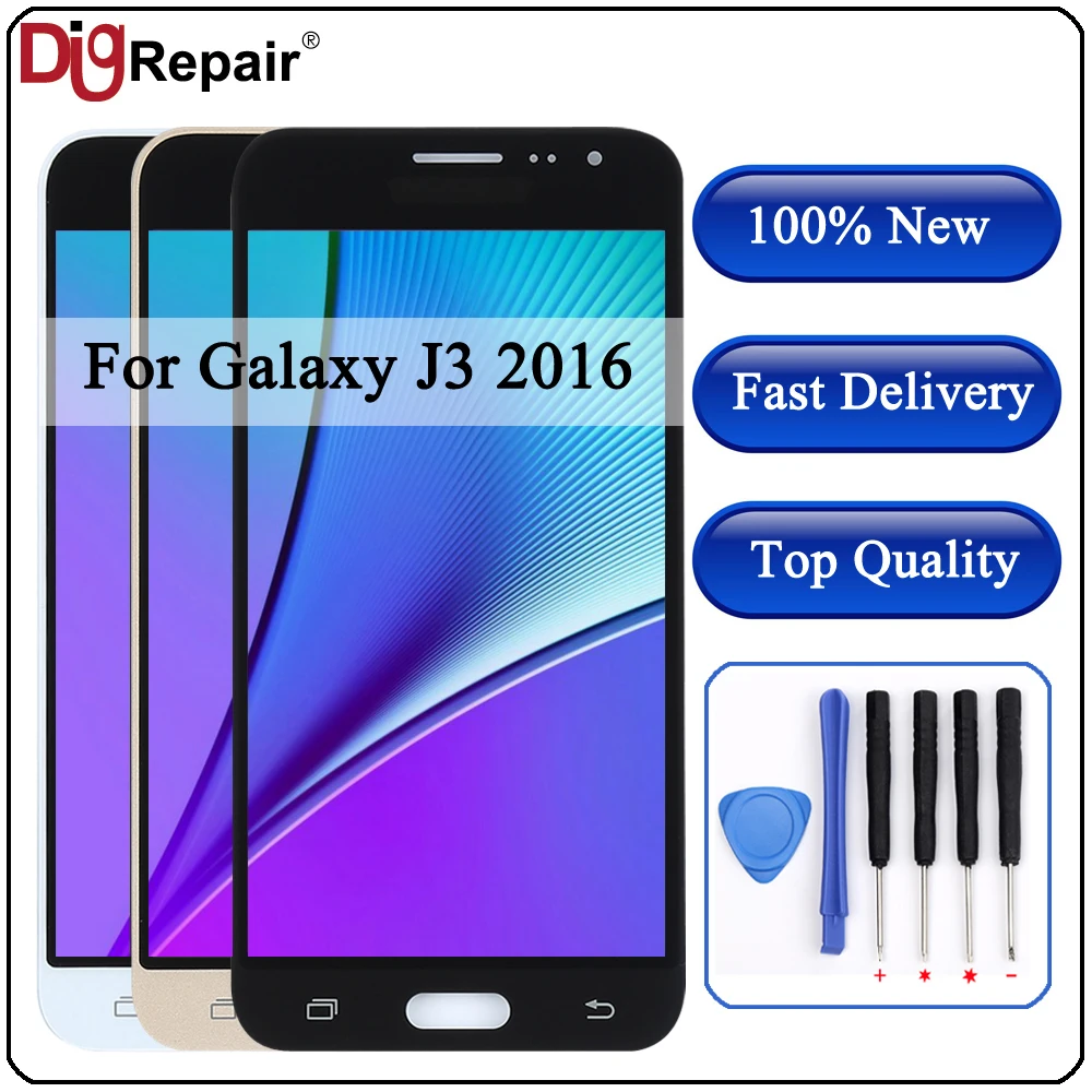 J320f LCD для Samsung J3 2016 lcd Galaxy j3 экран J320F J320M J320H J320FN сенсорный дигитайзер j320f