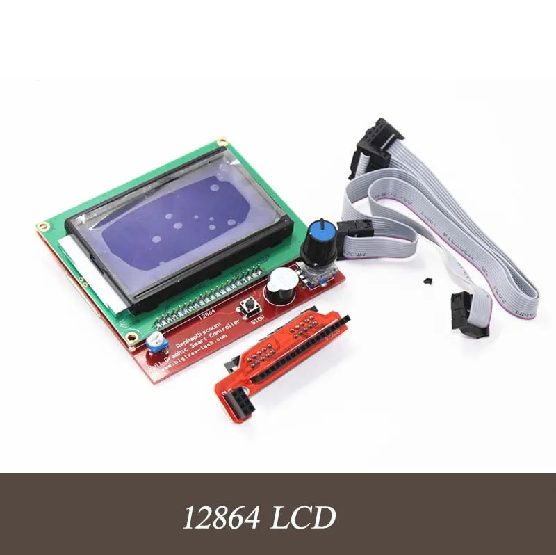 Hot Sale 3D Printer Kit Smart Parts RAMPS 1.4 Controller Control Panel LCD 12864 Display Monitor Motherboard Blue Screen Module