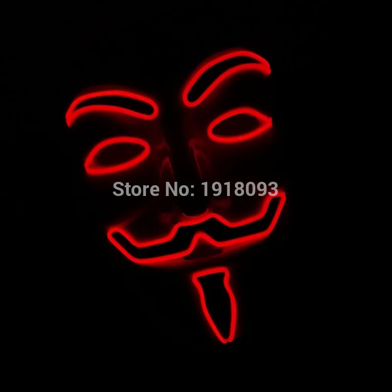 Новинка светильник ing маска светодиодный светильник маска фестиваль Косплей Карнавальный костюм маска EL Wire неоновая маска Рождественский подарок вечерние принадлежности